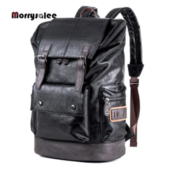 2020 novi retro muška kvalitetan kožni ruksak 15,6-inčni laptop ruksak student Vodootporan ruksak slobodno vrijeme putovanja ruksak