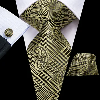 Hi-kravata poslovanje silk pokrivač jezero plavi muških kravata skup 8,5 cm vjenčanje kravate za muškarce novi dizajn maramicu manžete kvaliteta kravata