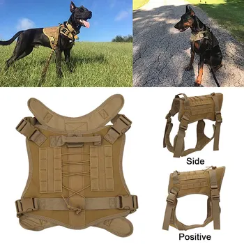 Pas vojna taktički svežanj veliki pas prsluk za njemačkog ovčara trening pas je svežanj remen ovratnik prsluk za obuku L-XL