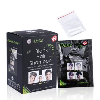 10 vrećica stalna crna boja kose boja kose чернение šampon za muškarce i žene biljni prirodni brže crna krema za oporavak kose