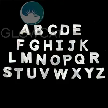 26шт abeceda ABC za DIY pismo Shell nakit bijela početni hot prodaja slova A-Z prirodni sedef Školjke ovjes