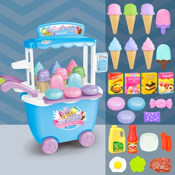 Kuhinja hrana igračke kulinarstvo pretvarati igrati simulacija mini desert predjela sladoled automobil igranje uloga razvojne igračke za djevojčice i djecu