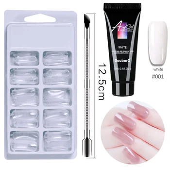 1 set gel za nokte, Quick Extension Kit pedikerski set Crystal UV Builder Polish Fast Building Acrylic Nails Art Tools