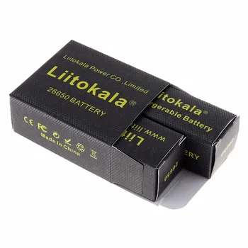 Veleprodaja 100pc LiitoKala lii-50A 26650 5000mah litij baterija 3.7 V 5000mAh 26650-50A za bljeskalice
